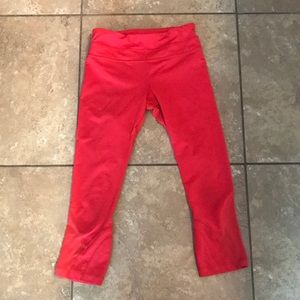 Red lululemon size 4 leggings